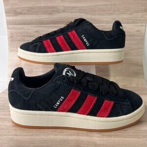 Adidas Campus 00s Casual Athletic Shoes / Black Red White Sz 4Y